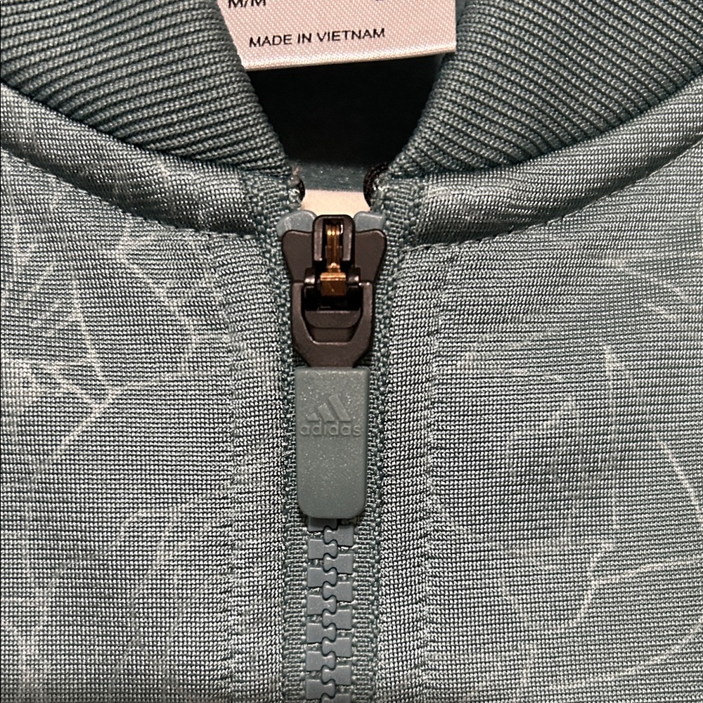 adidas Floral Zip Up Performance Track Jacket - M - Picture 5 of 7